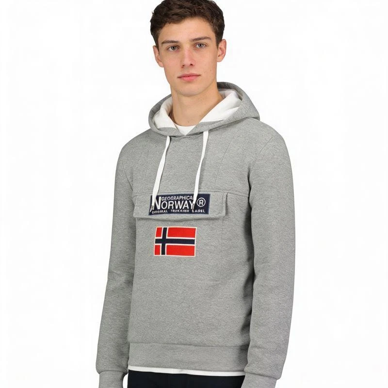 Geographical Norway Gadrien DB 054 M džemperis WW6114H/GN/Blended pilka / balta