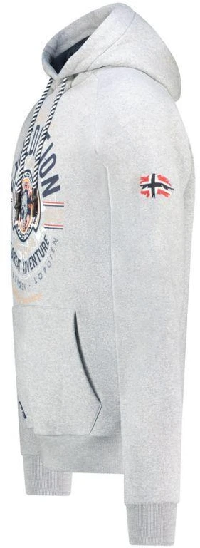 Geographical Norway Galdemar DB 100 M džemperis WZ3019H/GN – pilkas melanžas