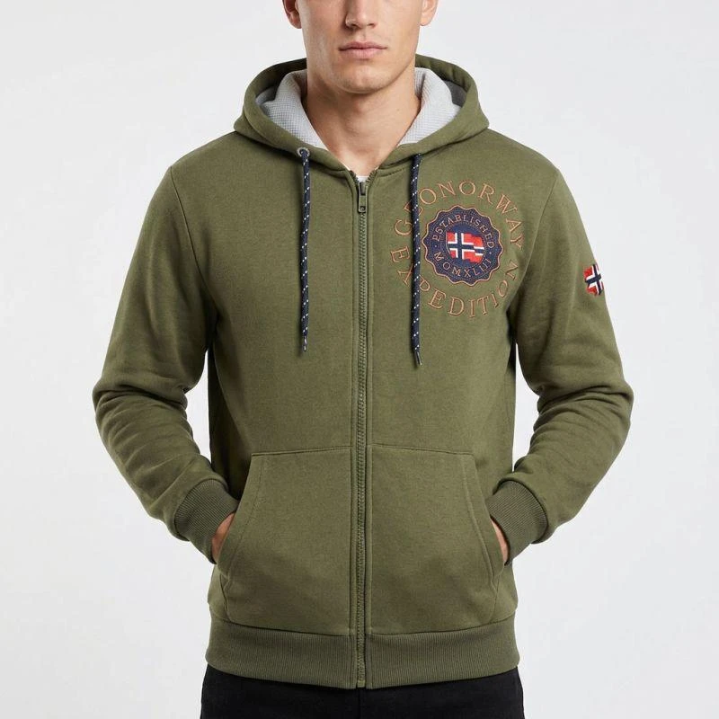 Geographical Norway Geganto DB 100 M džemperis WZ3028H/GN-Kaki