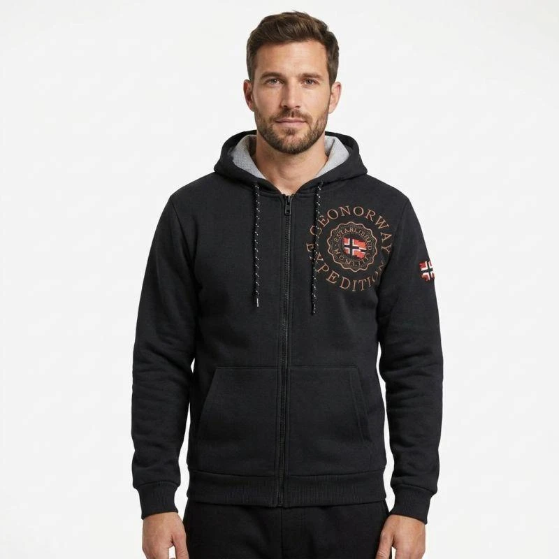 Geographical Norway Geganto DB 100 M džemperis WZ3024H/GN-Juodas