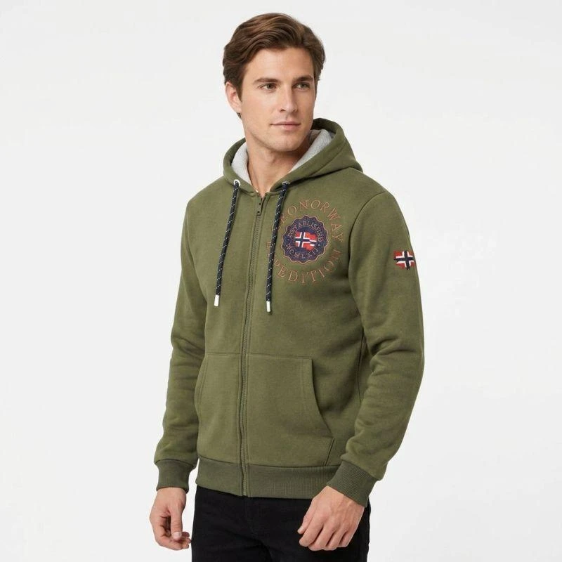 Geographical Norway Geganto DB 100 M džemperis WZ3028H/GN-Kaki