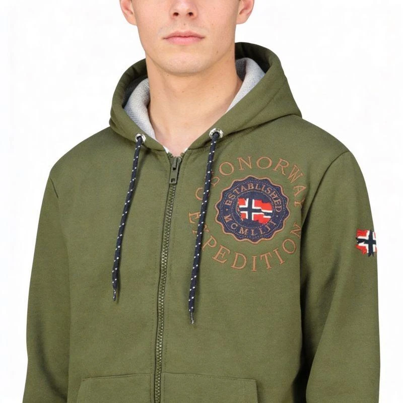 Geographical Norway Geganto DB 100 M džemperis WZ3028H/GN-Kaki