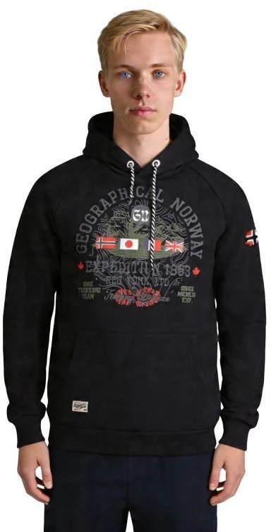 Geographical Norway Gexpe DB 100 M džemperis WZ3003H/GN-Juodas
