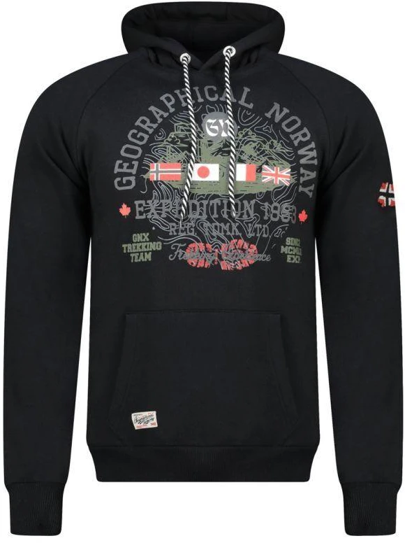 Geographical Norway Gexpe DB 100 M džemperis WZ3003H/GN-Juodas