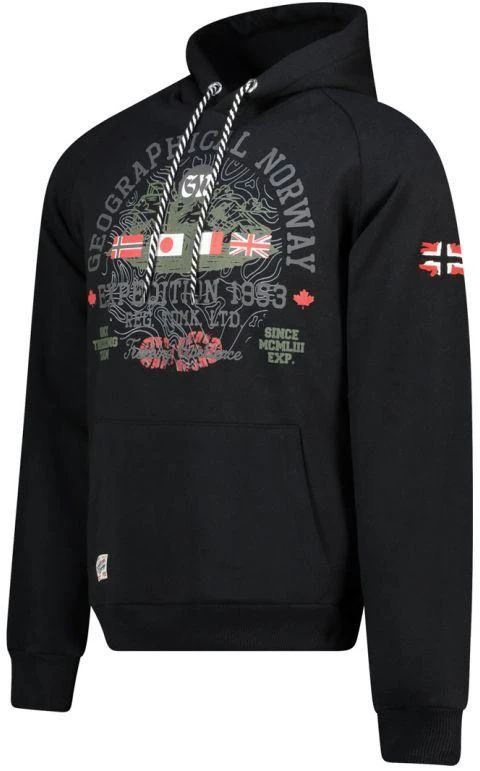 Geographical Norway Gexpe DB 100 M džemperis WZ3003H/GN-Juodas