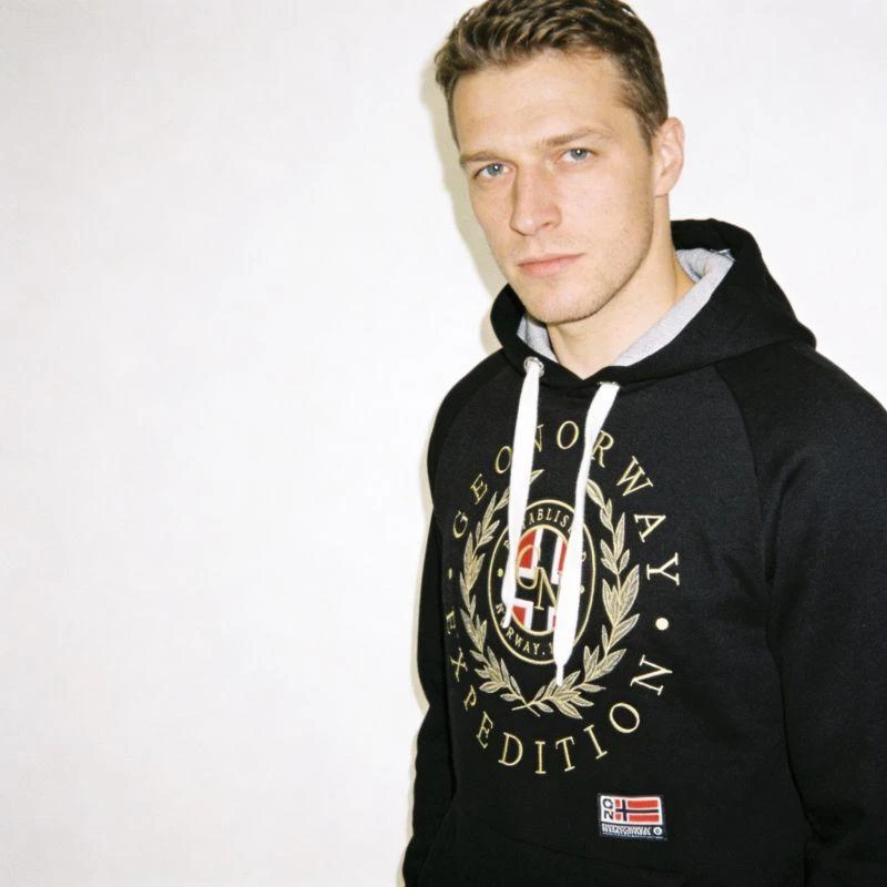 Geographical Norway Giger DB 100 M džemperis WZ3045H/GN-Juodas