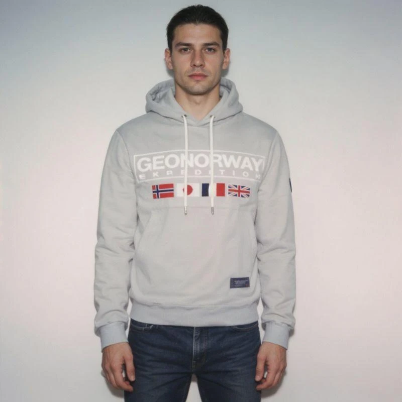 Geographical Norway Great Blended DB 317 M džemperis WY8612H/GN-Blended pilkas