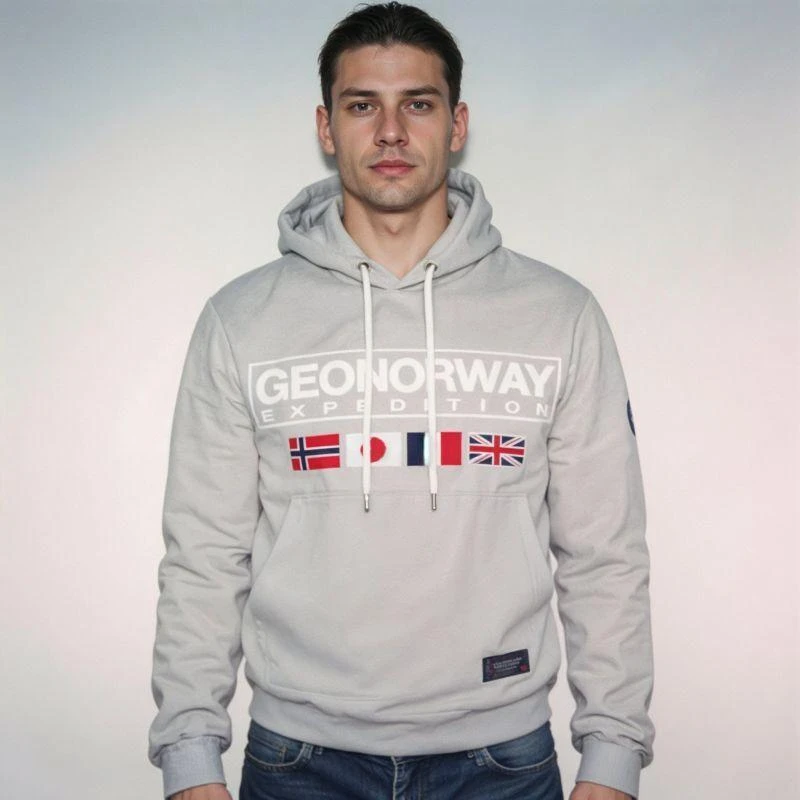 Geographical Norway Great Blended DB 317 M džemperis WY8612H/GN-Blended pilkas