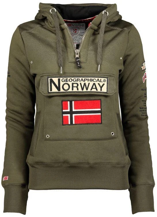 Geographical Norway Gymclass DB 054 M džemperis WW2491H/GN-Kaki