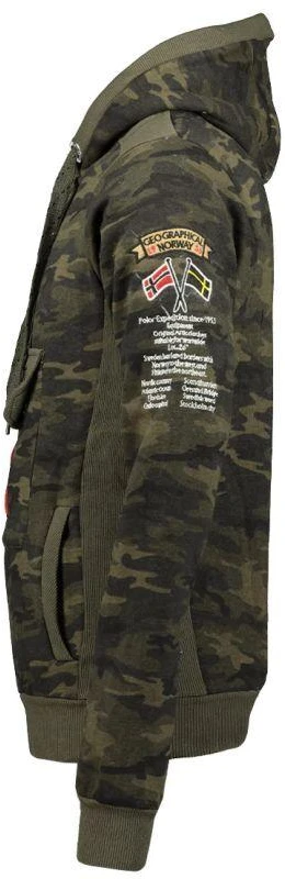 Geographical Norway GYMCLASS vyriški kamufliažiniai marškinėliai 100 (WT1663H/GN/MILITAIRE KAKI)