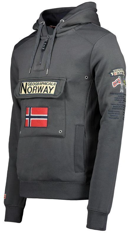Geographical Norway GYMCLASS vyriški marškinėliai CAMO 100 (WT1663H/GN/MILITAIRE DGREY)