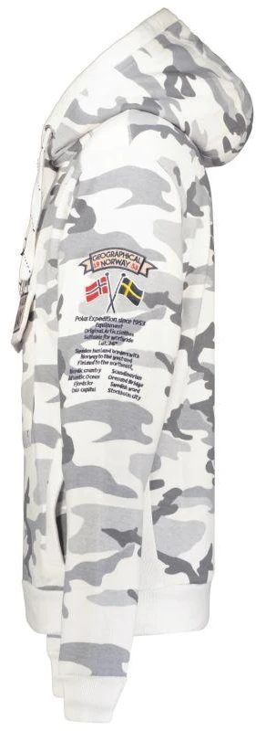 Geographical Norway GYMCLASS vyriški marškinėliai CAMO 100 (WT1663H/GN/MILITAIRE DGREY)