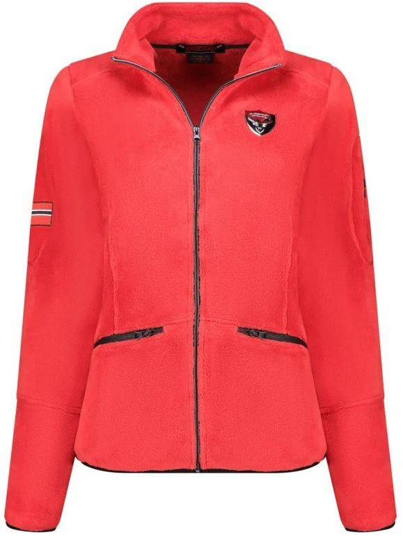 Geographical Norway moteriškas flisinis džemperis Tisaline Raudona Db Lady 047-1 raudonas (WZ7986F/GN-Raudona)