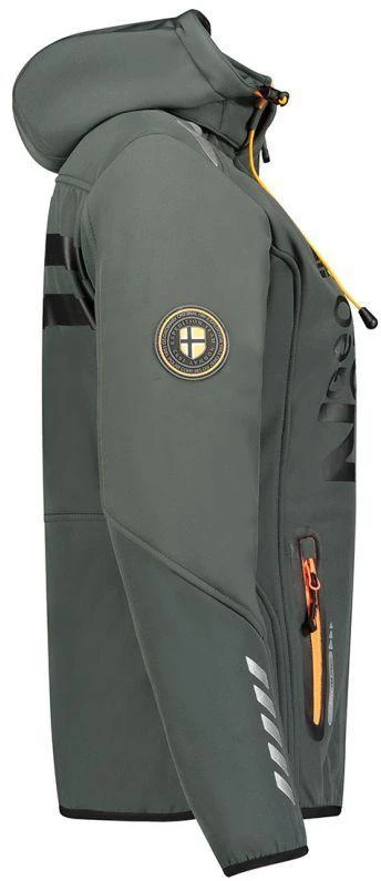 Geographical Norway Reine Ass A EO DB 007 W Softshell striukė WU8184F/GNO – tamsiai pilka / oranžinė