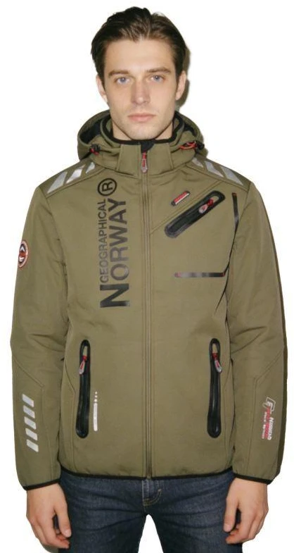 Geographical Norway Royaute DB 068 M WY1997H/GN-Kaki / Juodas Softshell striukė
