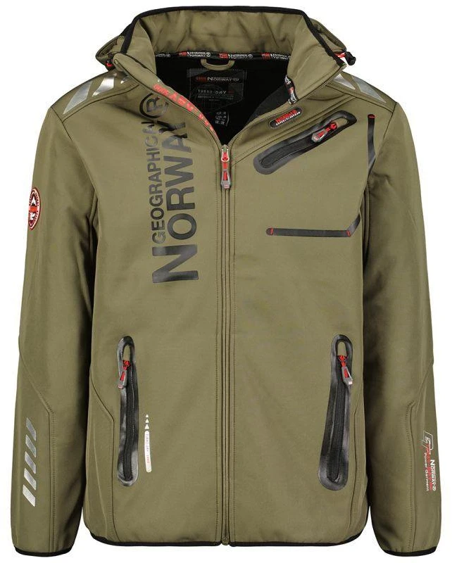 Geographical Norway Royaute DB 068 M WY1997H/GN-Kaki / Juodas Softshell striukė