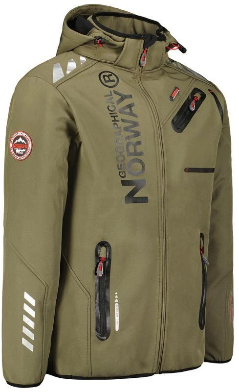 Geographical Norway Royaute DB 068 M WY1997H/GN-Kaki / Juodas Softshell striukė