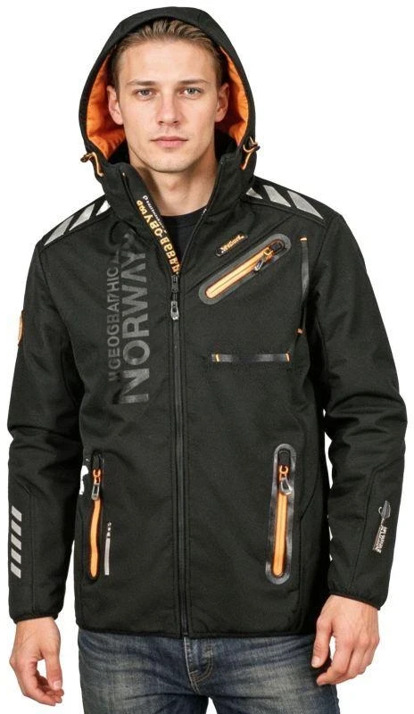 Orange Geographical Norway Royaute DB MEN 068 M WY1999H/GN/Juodas / Oranžinis striukė