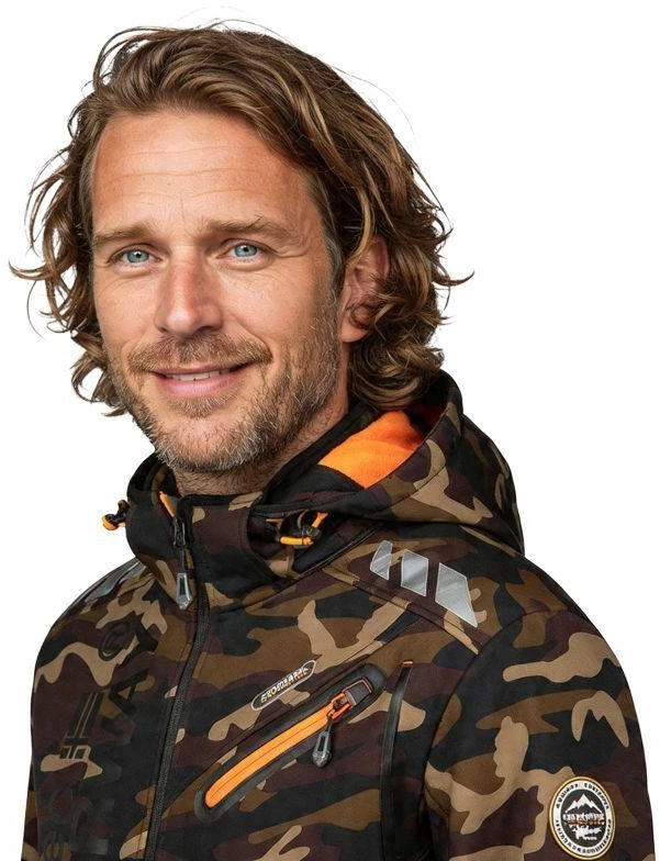 Geographical Norway Royaute M Softshell striukė WU1057H-GN-KAKI-Oranžinis