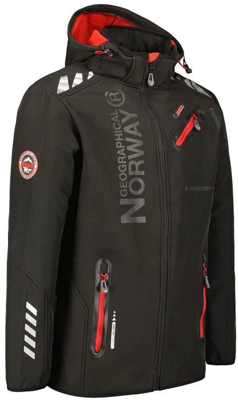 Geographical Norway Softshell striukė Royaute DB 068 M WY2000H/GN/Juodas / Raudona