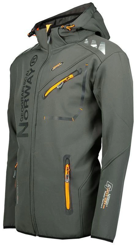 Geographical Norway Softshell striukė Royaute DB 068 M WY8027H/GN/Tamsiai pilka / Oranžinė
