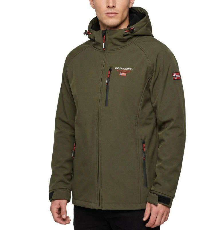 Geographical Norway Takito DB 009 M WY1161H/GN-Kaki Softshell striukė