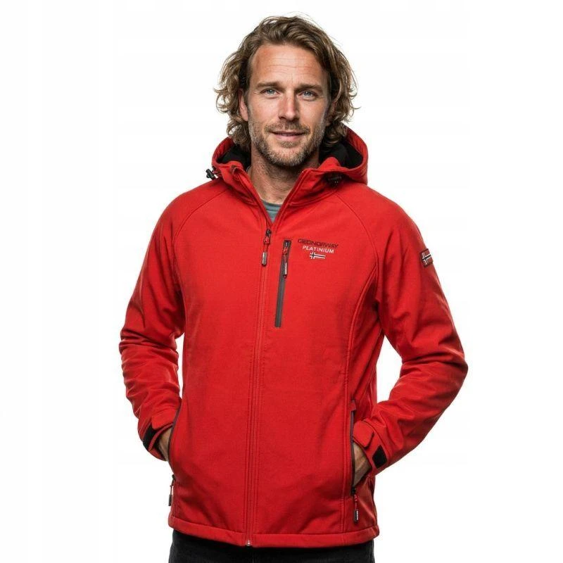 Geographical Norway Takito DB 009 M WY1162H/GN-Raudonas Softshell striukė