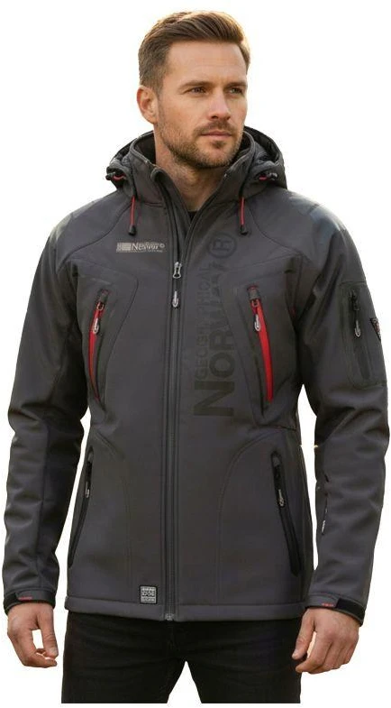 Geographical Norway Techno DB MEN 056 WU1060H/GN-DARK GRAY softshell striukė