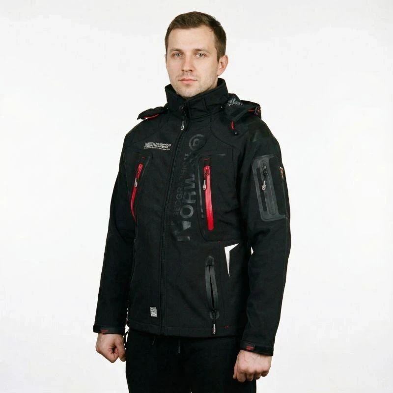 Geographical Norway Techno Softshell M WU6068-GN-Juodas striukė