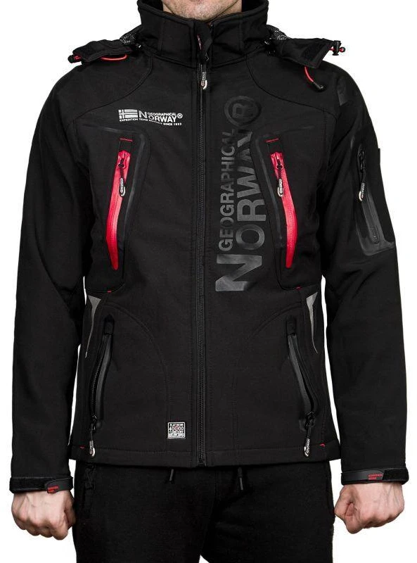 Geographical Norway Techno Softshell M WU6068-GN-Juodas striukė