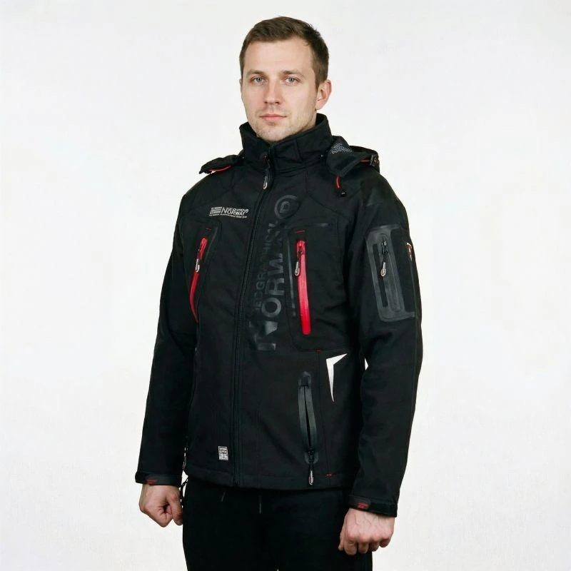 Geographical Norway Techno Softshell M WU6068-GN-Juodas striukė