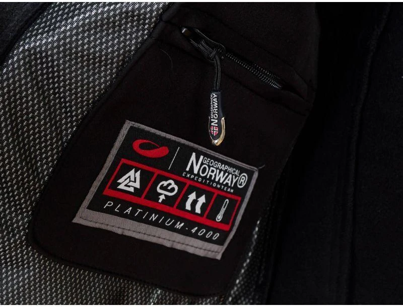 Geographical Norway Techno Softshell M WU6068-GN-Juodas striukė