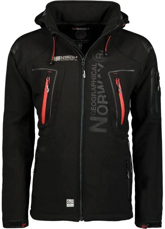 Geographical Norway Techno Softshell M WU6068-GN-Juodas striukė