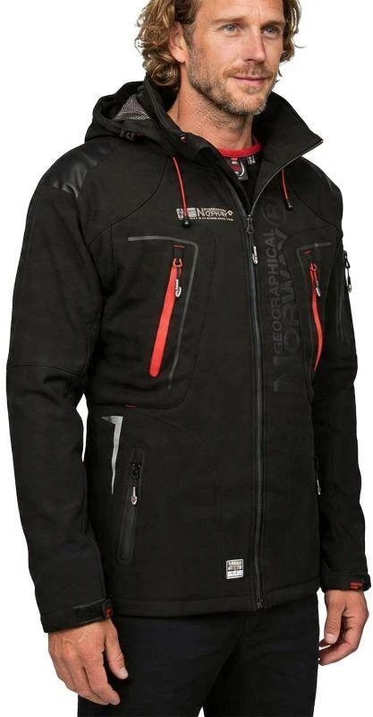 Geographical Norway Techno Softshell striukė M WU1060H/GN-Juodas
