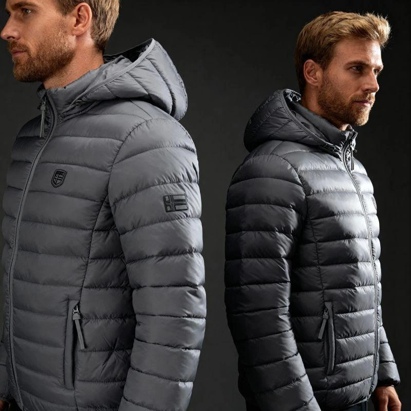 Geographical Norway vyriška striukė AMIGOTAL HOOD DB DGREY MEN 233 Tamsiai pilka (WZ5179H/GN-GRIS FONCÉ)