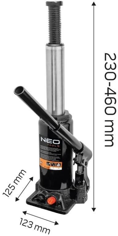 Podnośnik 10-454 NEO BUTELINIS KELTUVAS 10T, 150MM, 6KG