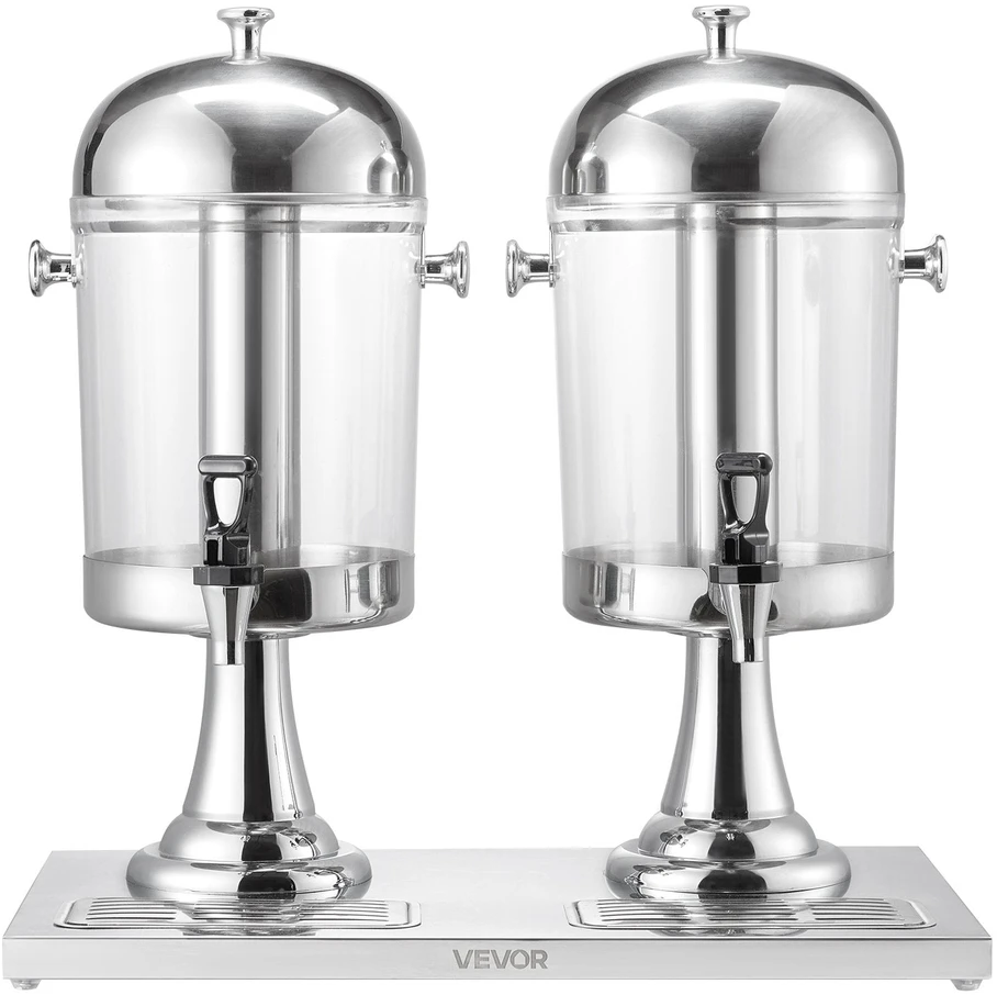 VEVOR Gėrimų dozatorius su čiaupu, 2 x 8 l