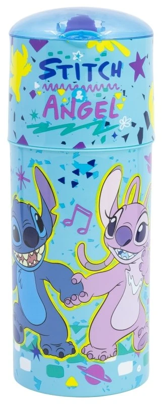 Stor „Disney Stitch“ – „Ecozen“ 350 ml buteliukas su snapeliu iš „Stitch & Angel“ kolekcijos