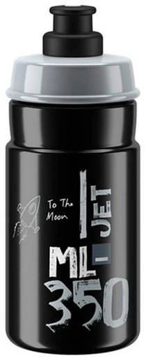 Gertuvė Elite Jet Juodas Pilkas Logo 350ml