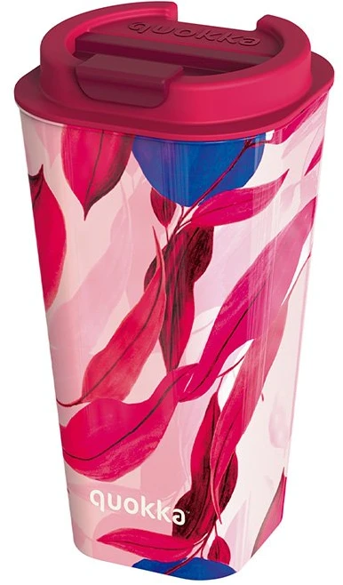 Quokka Vaso Cafe Doble Pared - Plastic mug with double walls 450 ml (Satsuma)