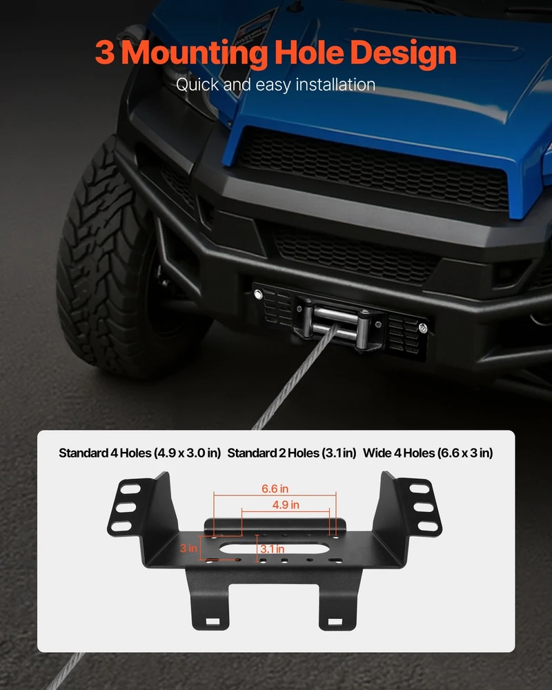 VEVOR Polaris Ranger winčo laikiklis (2010-2021)