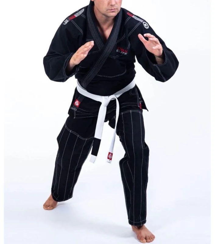 Gi BJJ treniruočių - Juodas DBX ELITE A0 + A0 diržas
