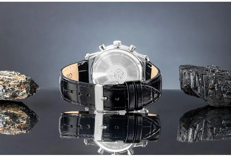Giewont Chronograph Sapphire Sidabrinis Vyriškas Laikrodis GW6260-A1