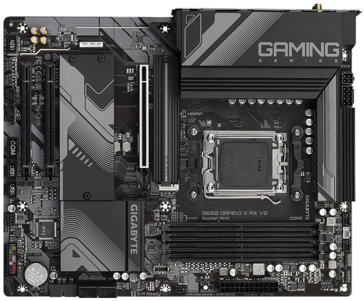 Pagrindinė plokštė GIGABYTE B650 GAMING X AX V2 AM5 4xDDR5 4xSATA 3xM.2