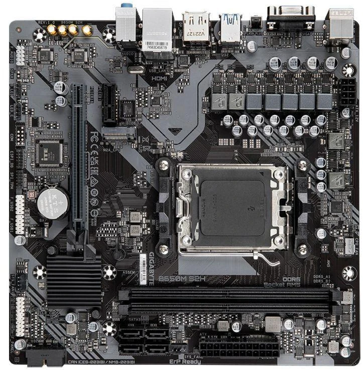 Ausinės GIGABYTE B650M S2H pagrindinė plokštė