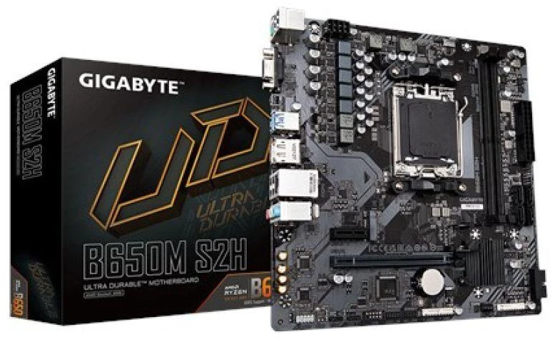 Ausinės GIGABYTE B650M S2H pagrindinė plokštė