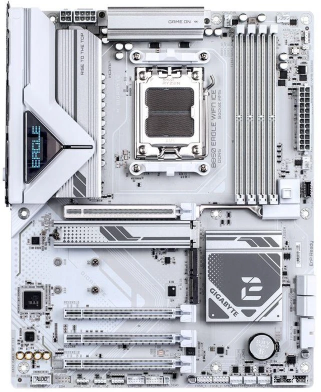 Pagrindinė plokštė GIGABYTE B850 EAGLE WF7 ICE AM5 4xDDR5 3xM.2 4xSATA