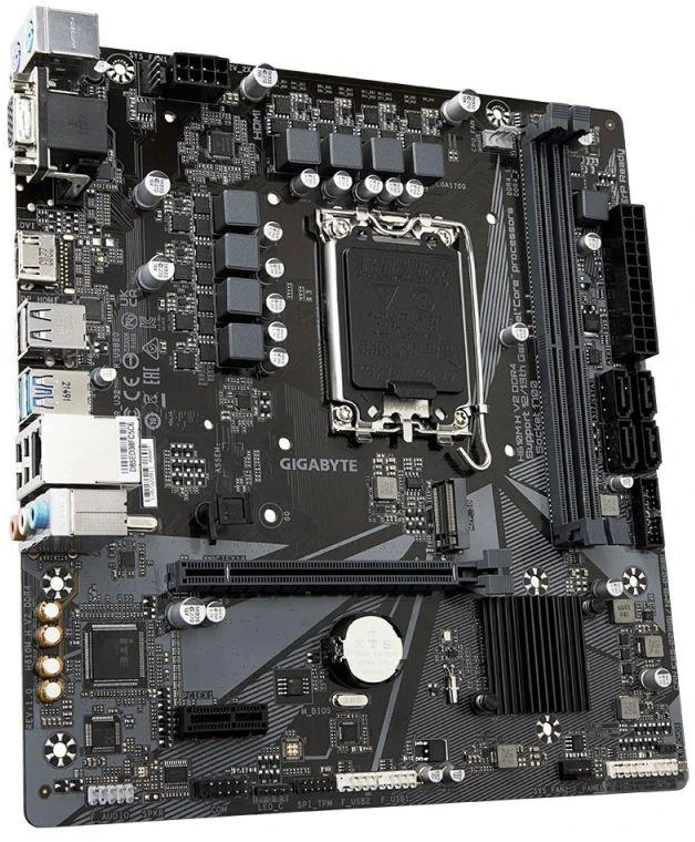 Pagrindinė plokštė Gigabyte | H610M H V2 G1.0 | Intel | Procesoriaus lizdas LGA1700 | DDR4 | Palaikomos standžiojo disko sąsajos M.2, SATA | SATA jungčių skaičius 4