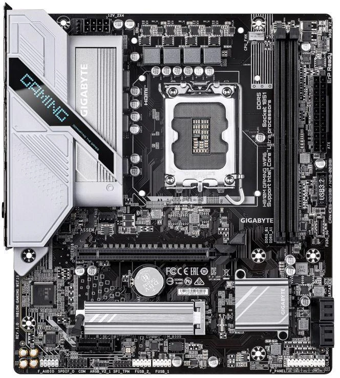Pagrindinė plokštė GIGABYTE H810M GAMING WIFI6 LGA1851 MB
