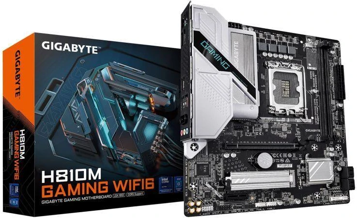 Pagrindinė plokštė GIGABYTE H810M GAMING WIFI6 LGA1851 MB